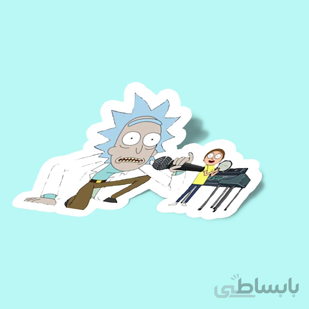 استیکر rick and morty music band