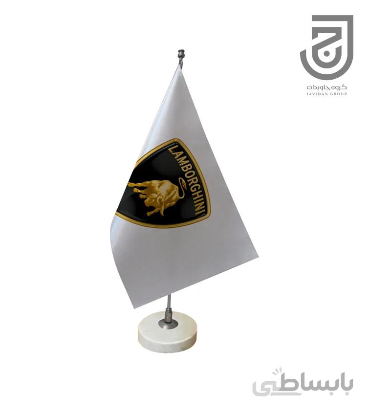 پرچم رومیزی طرح لوگوی خودروی لامبورگینی کد pr100