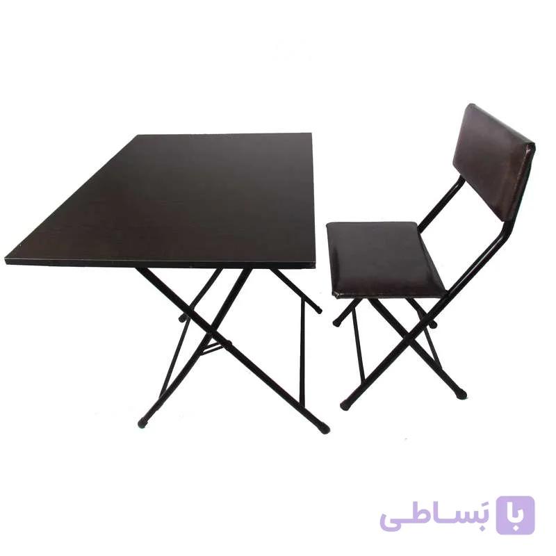 میز و صندلی سفری تاشو تک نفره میزیمو کد 1702 مجموعه 2 عددی — تصویر 1