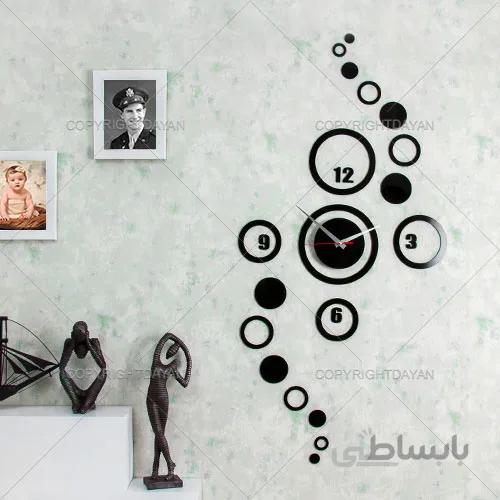 ساعت دیواری طرح حباب