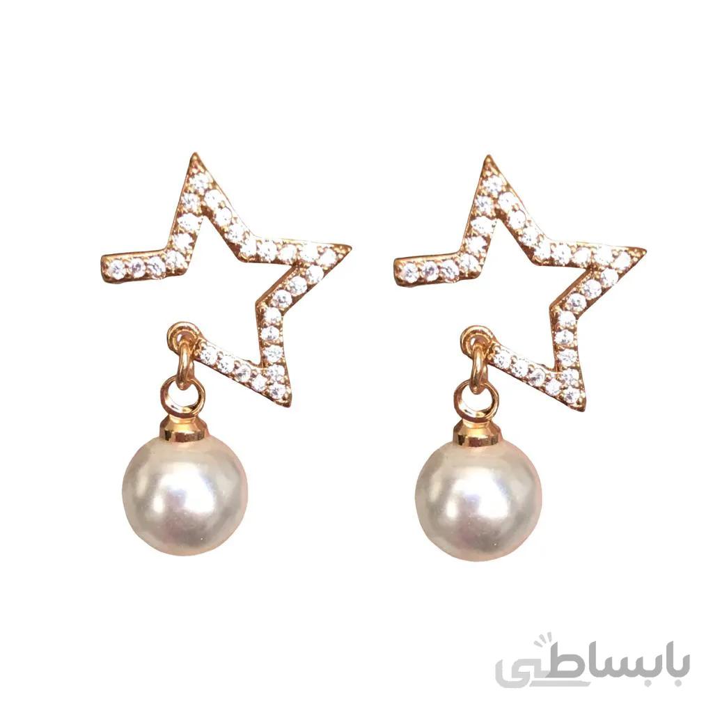 گوشواره طرح ستاره مروارید(برند YSX)