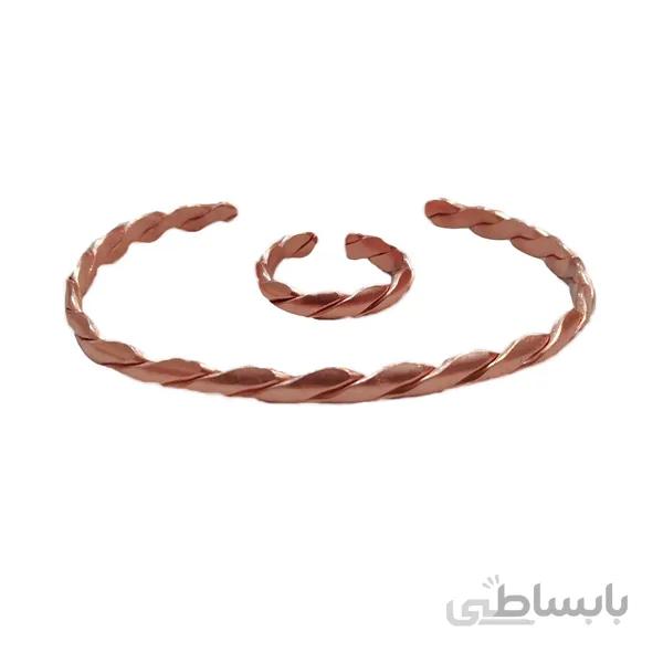 نیم ست مسی طرح پیچ باریک کد jw68.2