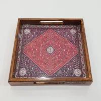 سینی مربع دکوپاژ کد ۱۰