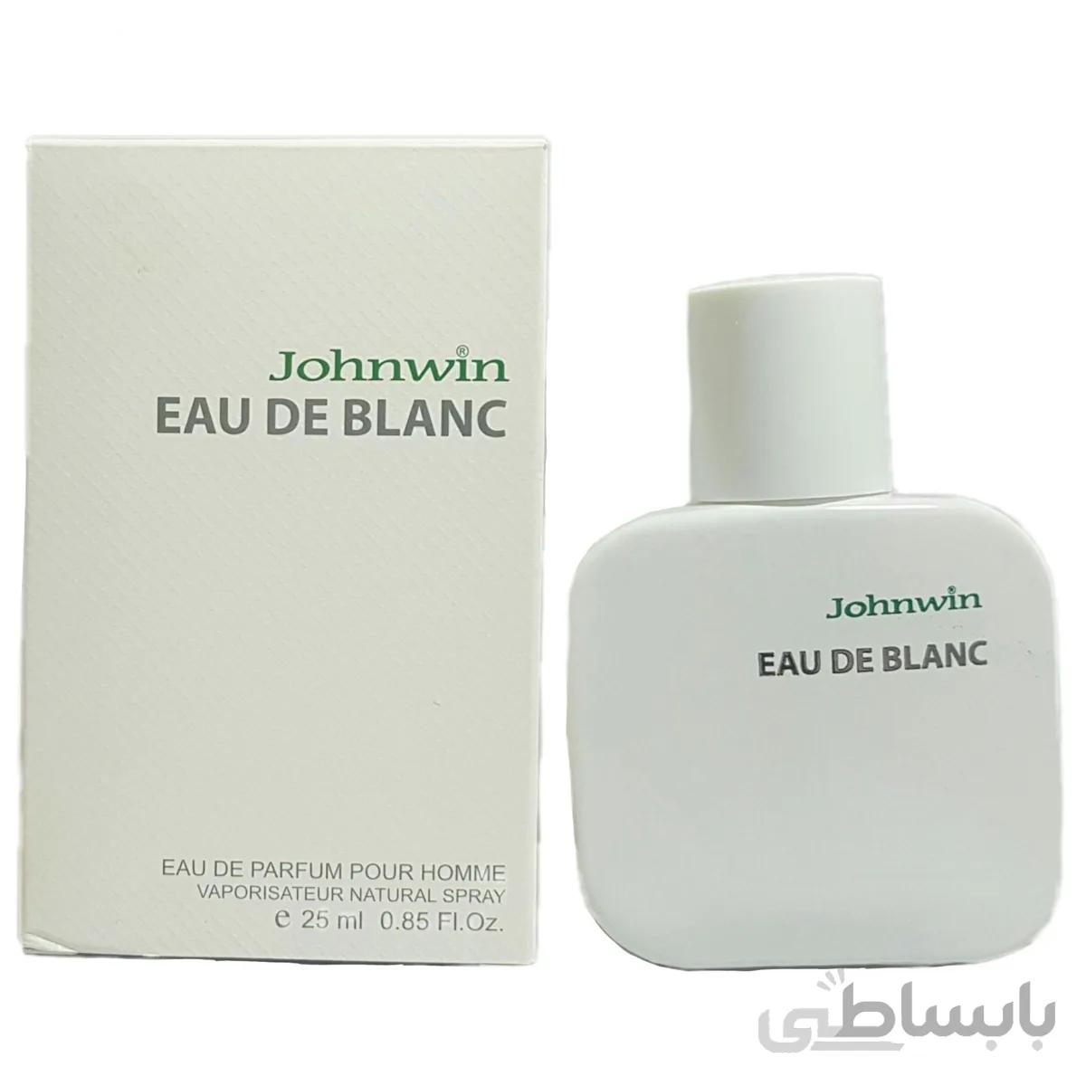 ادکلن جیبی ادو پرفیوم مردانه جانوین مدل لاگوست سفید حجم 25 میل ا Johnwin Eau De Blanc Perfume For Men 25ml