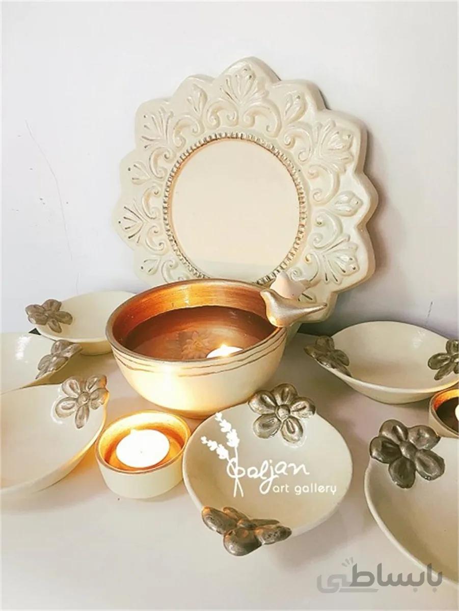 هفت سين سفالي دو گل ا Two Flower Haftsin