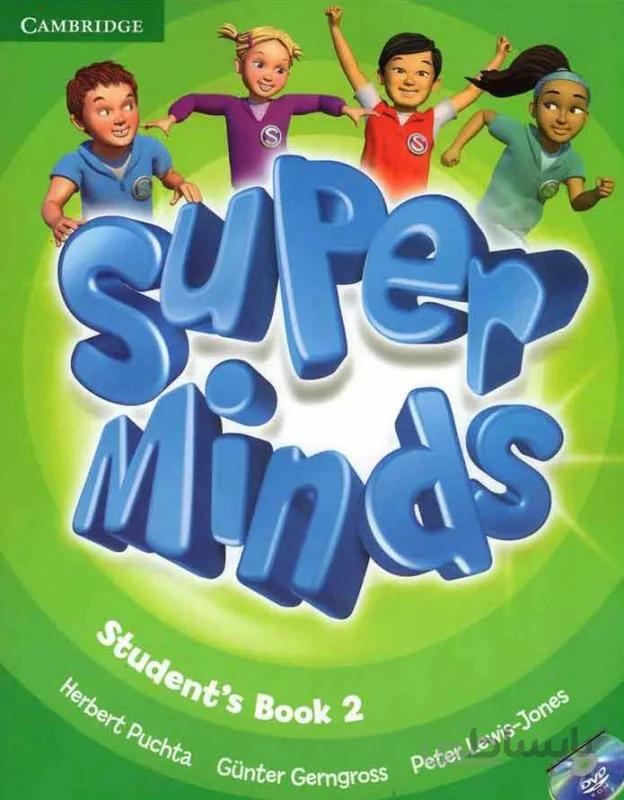 کتاب سوپر مایندز Super Minds 2 SB+WB+CD+DVD