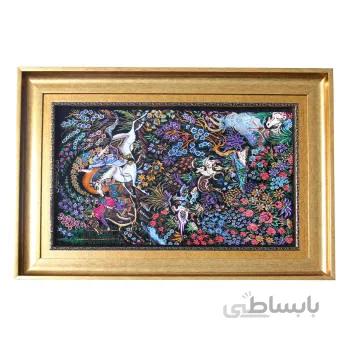 تابلو فرش دستباف مدل شکارگاه کد TAB_82