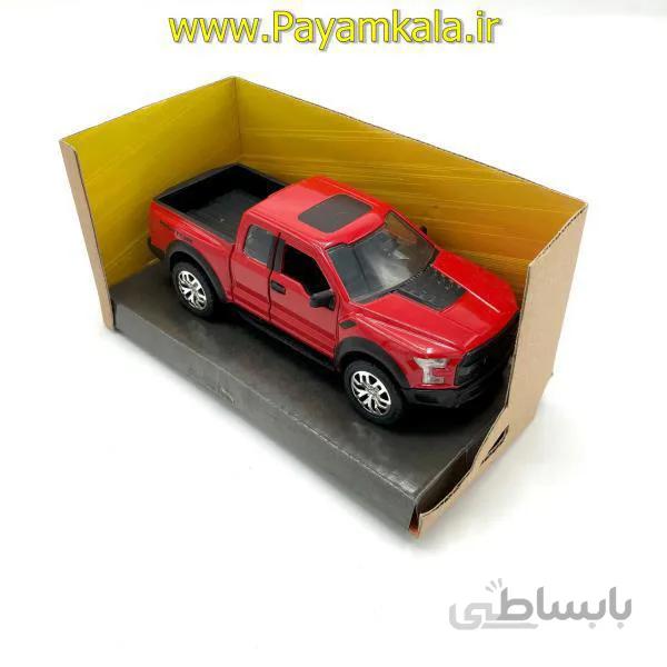 (جعبه دار) ماکت وانت فورد (FORD F-150 RAPTOR 2017 BY JADA)قرمز