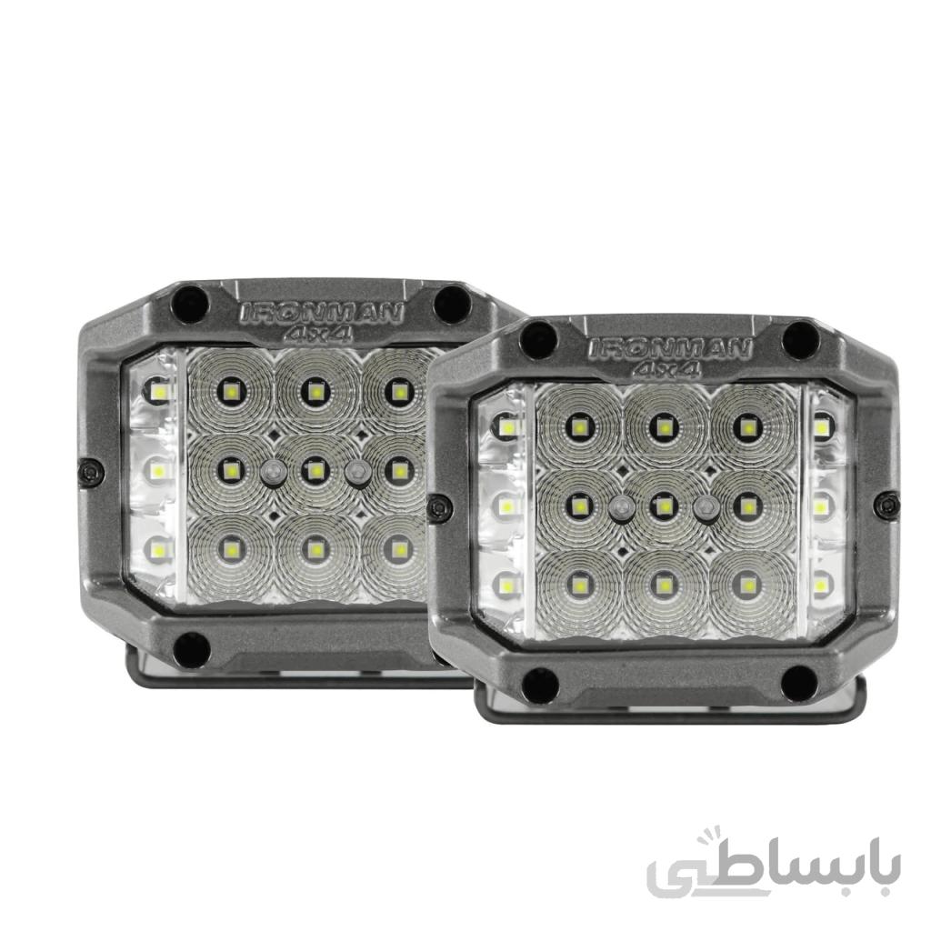 کیت چراغهای نور افکن LED کنار خودرو 7.62 سانتی متر آیرون من مدل ZIM090