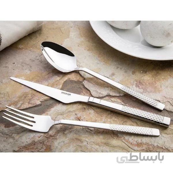 سرویس قاشق و چنگال 84 پارچه امسان Side