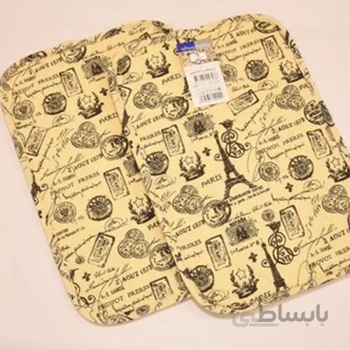 زیر بشقابی چاپی رزین تاژ طرح ایفل