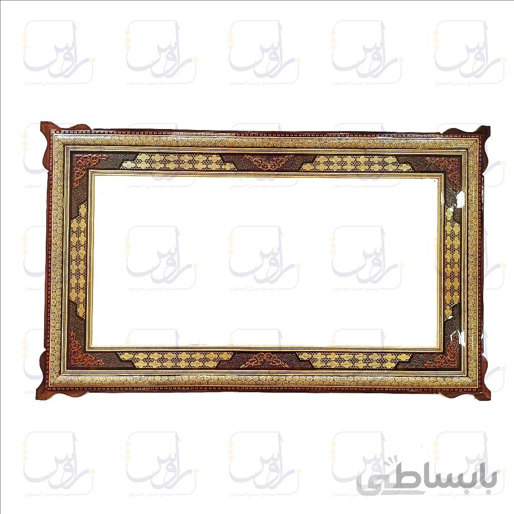 قاب خاتم کاری صلیبی شاسی دار سایز 103*63
