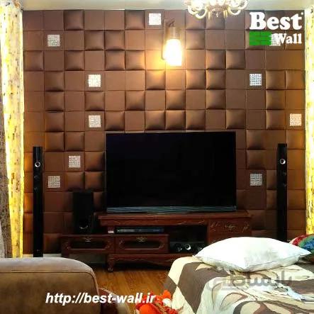 تایل چرمی مربع میکرو متالیک