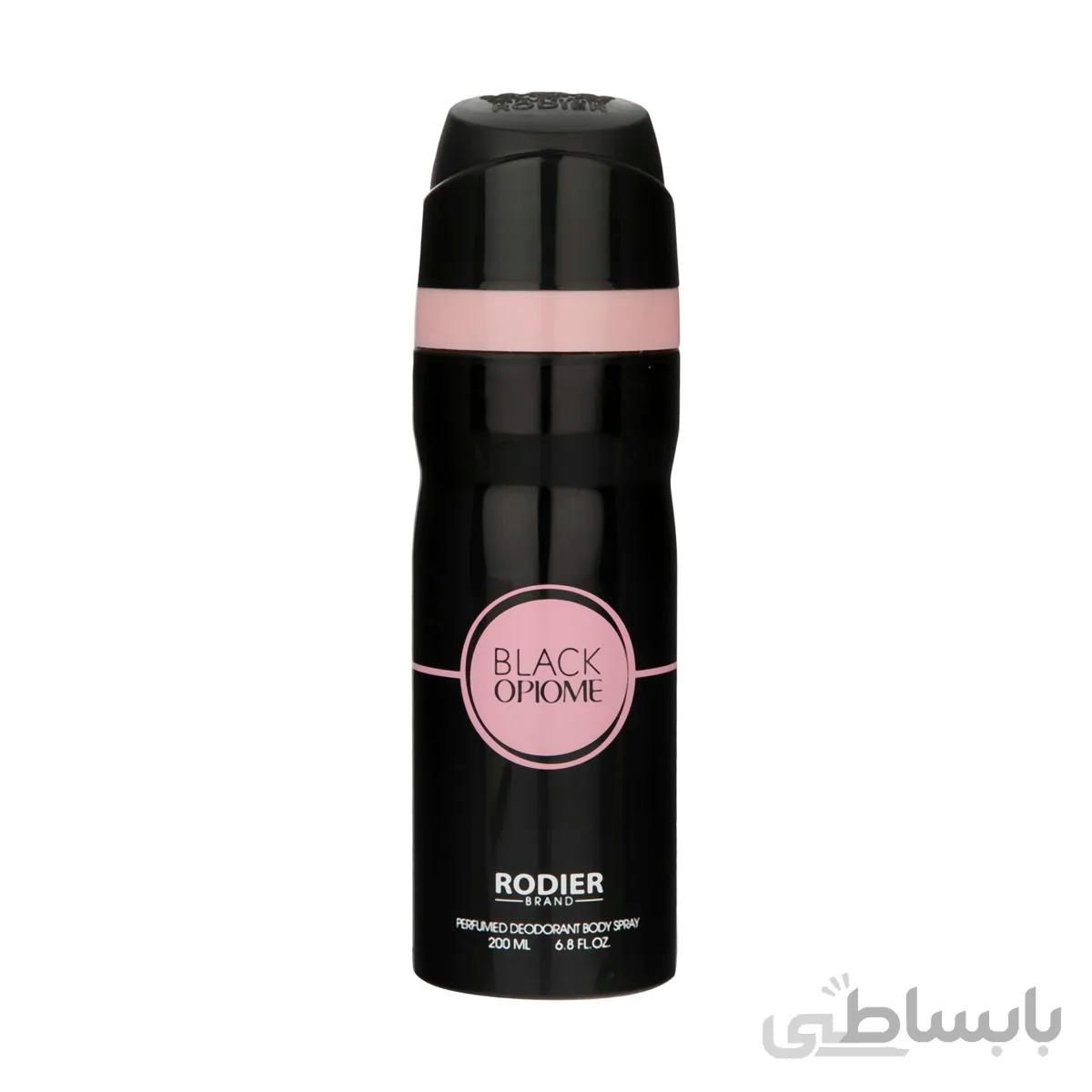اسپری بدن زنانه رودیر مدل بلک اوپیوم حجم 200 میلی لیتر ا Rodier Black Opiume Body Spray