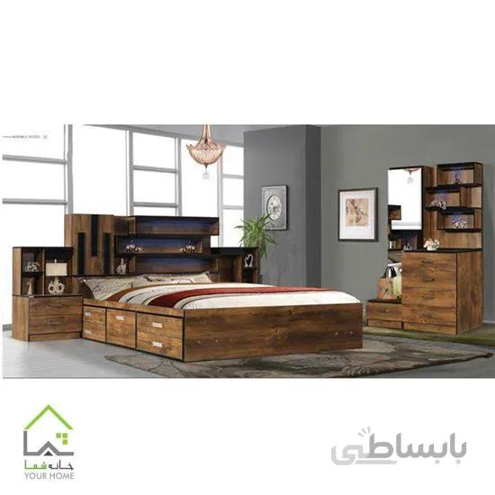 سرویس اتاق خواب دو نفره رزا جنس ام دی اف