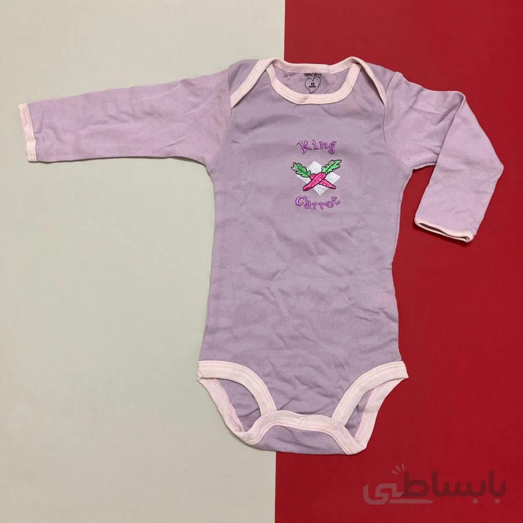 بادی آستین بلند نوزادی دخترانه کارترزلاو کد 1708