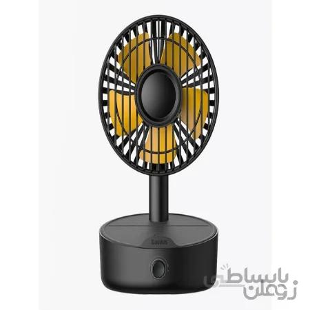 شارژر وایرلس سریع و پنکه رومیزی بیسوس Baseus Hermit desktop wireless charger with oscillating fan
