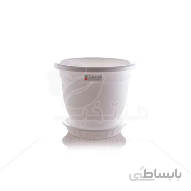 گلدان پلاستیکی گرد گلپونه کد F-311