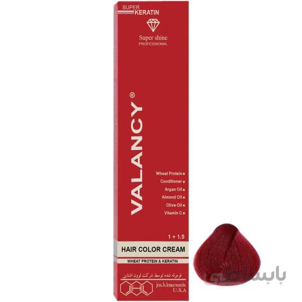 رنگ مو والانسی شماره RF5 آلبالویی روشن 100 میلی لیتر ا VALANCY Hair Color Cream