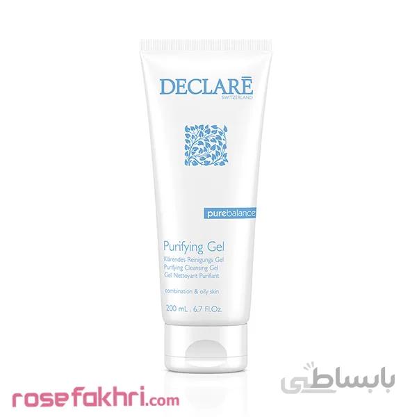 ژل پاک کننده و متعادل کننده چربی پوست پیور بالانس دکلره Purifying Cleansing Gel