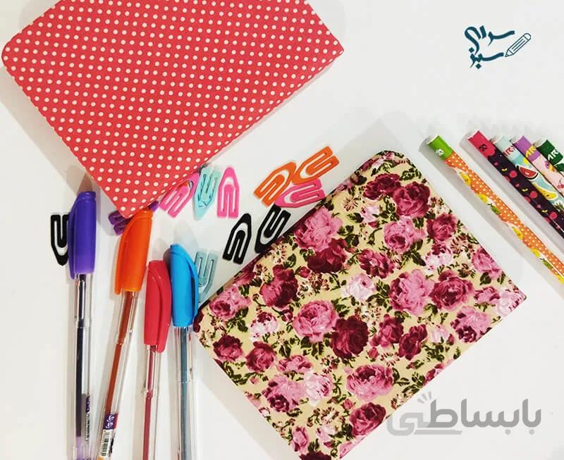 یادداشت جلد پارچه ای 80 برگ متوسط