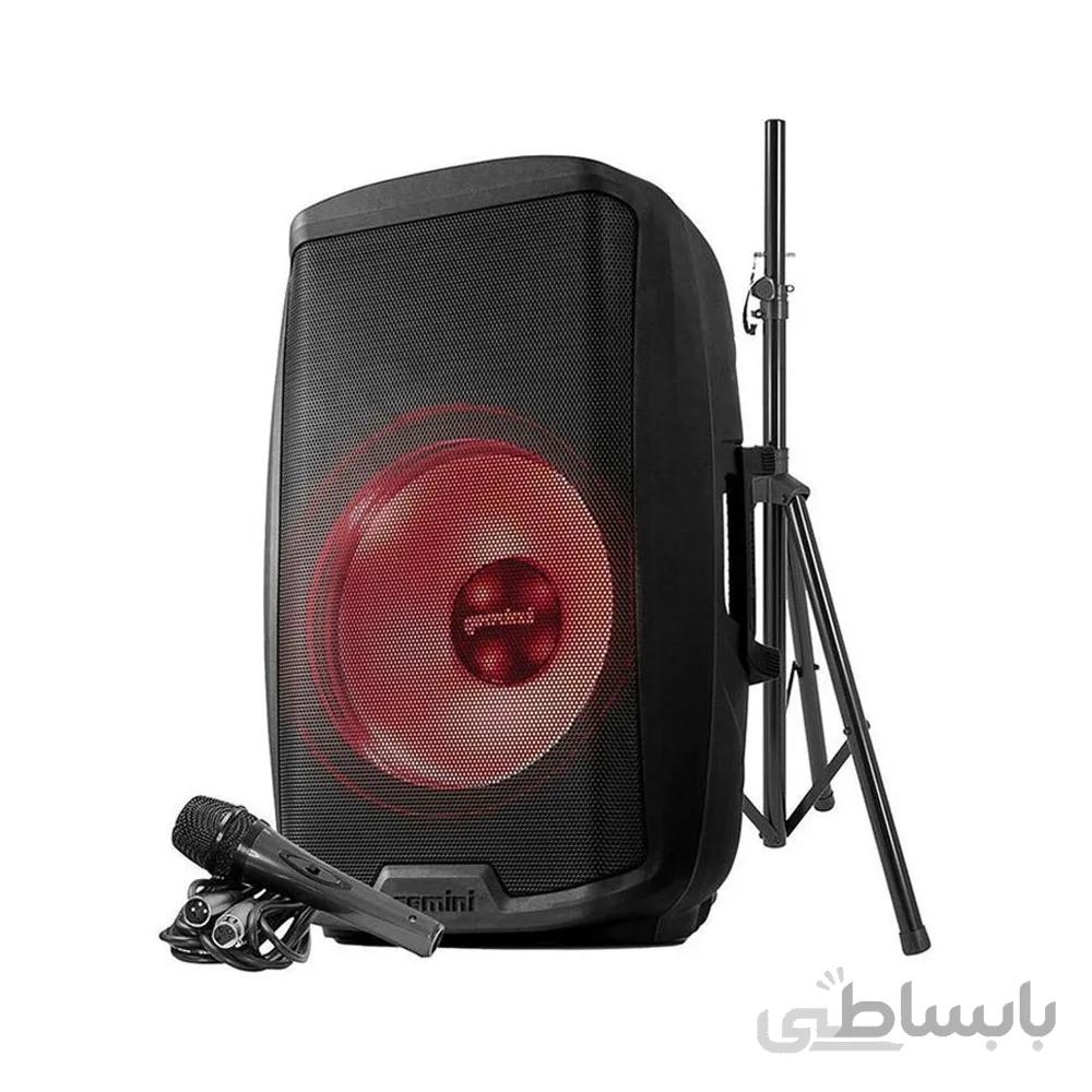اسپیکر جمینی مدل AS-2115BT-LT-PK ا Gemini Sound AS-2115BT-LT-PK LED Party Light Show Bluetooth Speaker