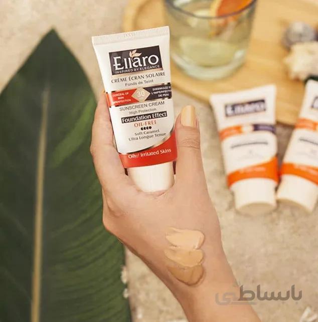 کرم ضد آفتاب کرم پودری فاقد چربی SPF 30 الارو