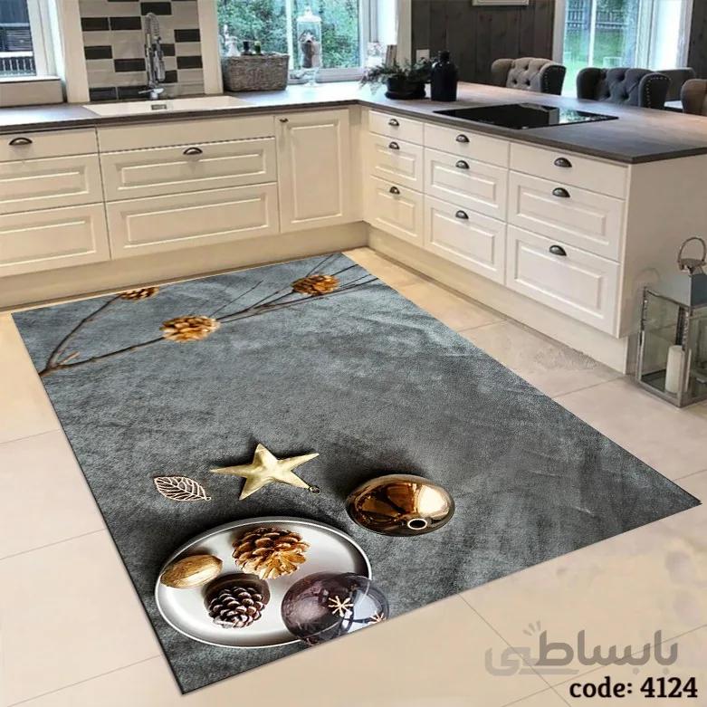 فرشینه اشپزخانه طرح ستاره طلایی 4124