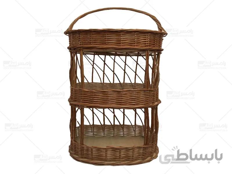 سبد سیب زمینی و پیاز سه طبقه