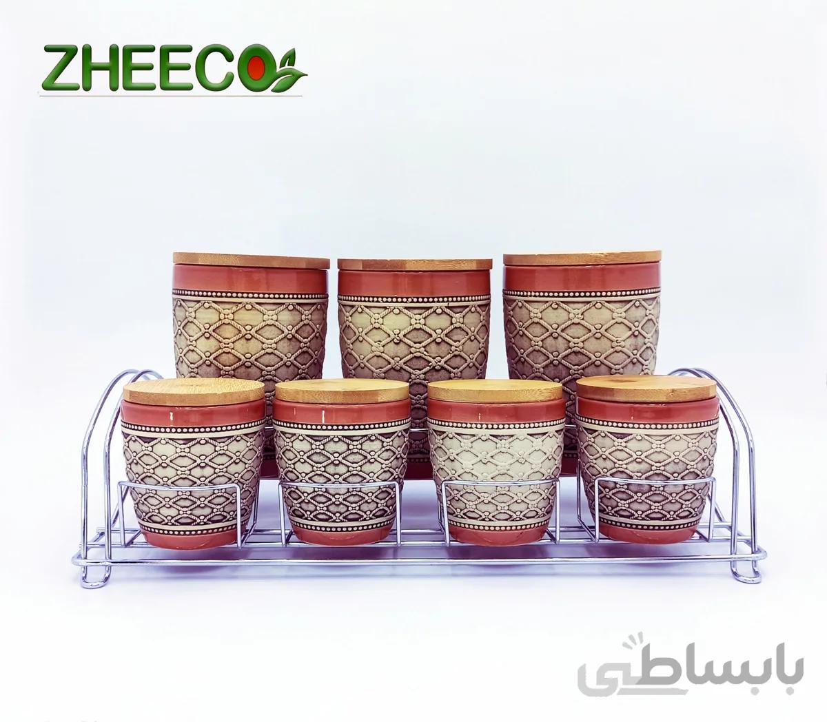 جا ادویه هفت تیکه سرامیکی