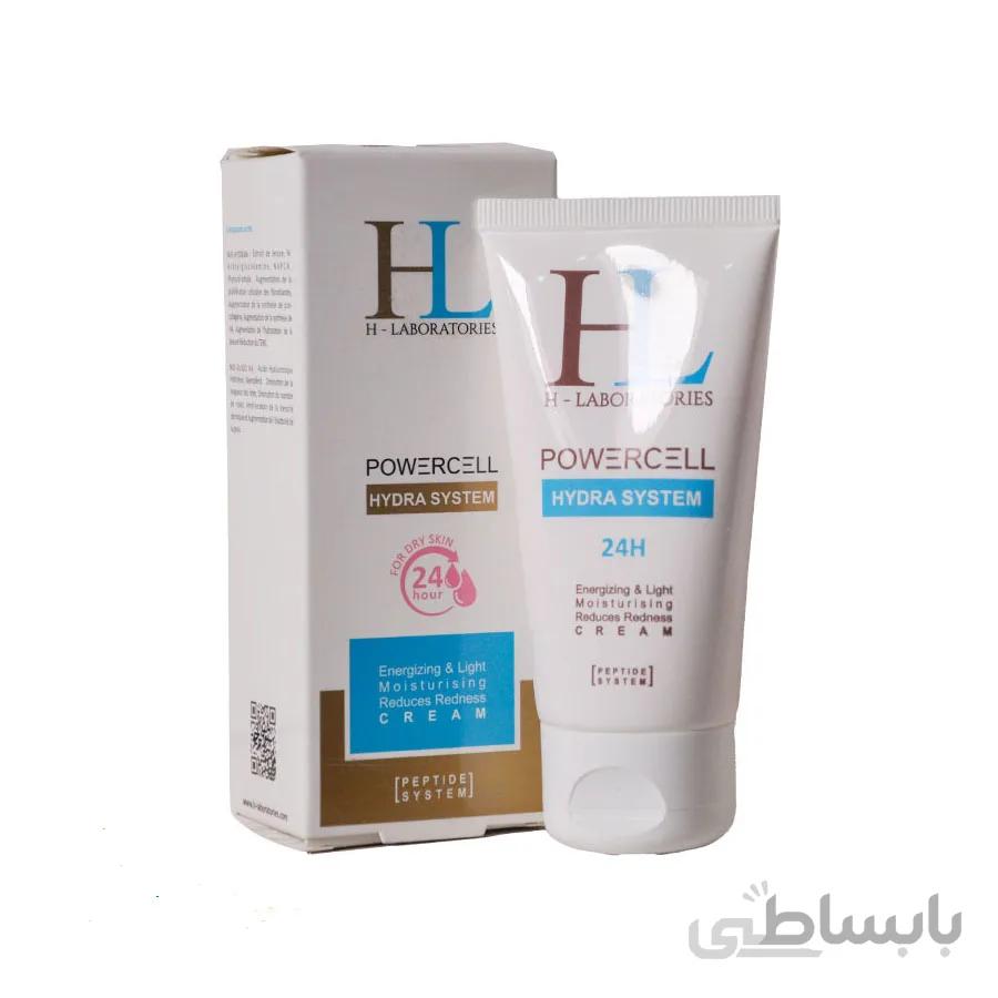 کرم مرطوب کننده ۲۴ ساعته پاورسل اچ ال پوست خشک