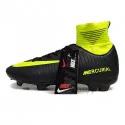 کفش فوتبال نایک مرکوریال ساقدار طرح اصلی مشکی فسفری Nike Mercurial 2018