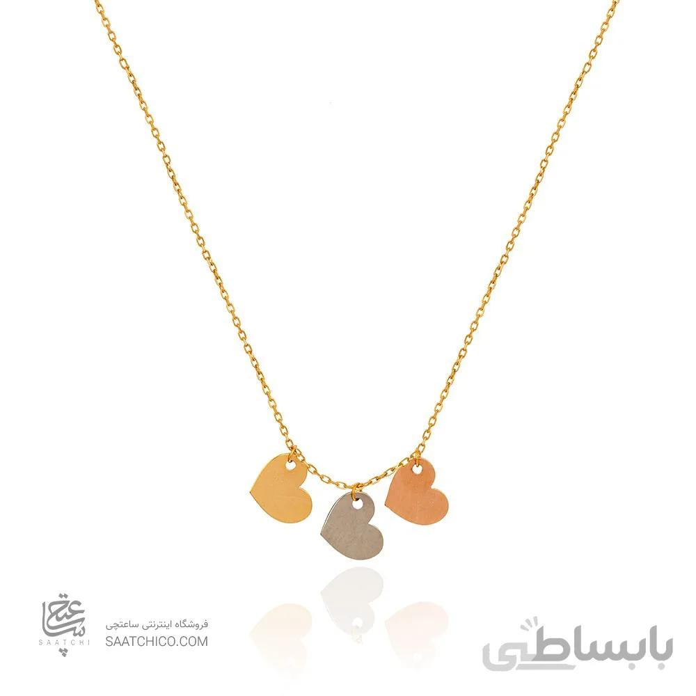 گردنبند طلا با طرح قلب کد LN853