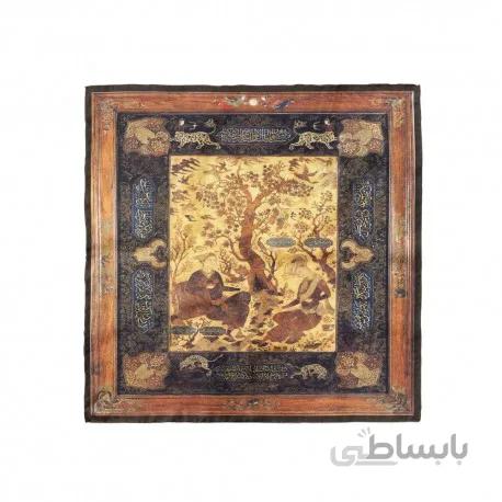 پوشت (دستمال جیب) مینیاتور شکارگاه