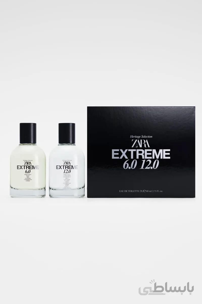ادکلن دو قلو زارا مردانه مدل اکستریم 6/12/EXTREME 6.0 EDT 80 ML + EXTREME 12.0 EDT 80 ML (2.7 FL. OZ)