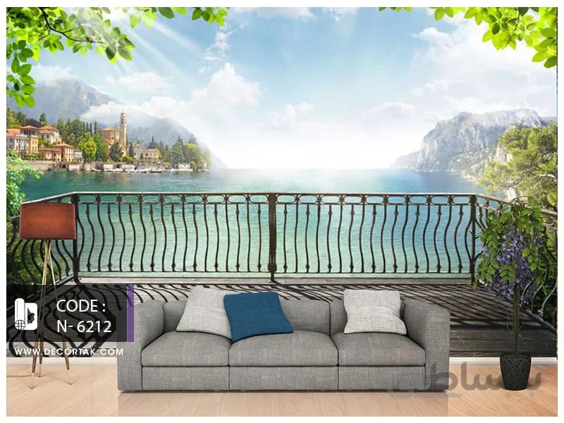 پوستر دیواری طبیعت طرح دریاچه کد N-6212