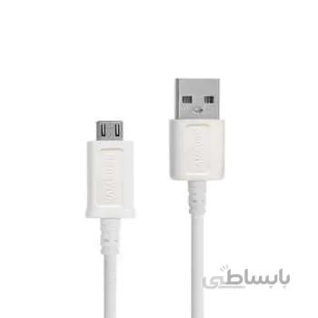 کابل تبدیل USB به microUSB مدل ECB-DU68WE طول ۱.۴ متر فست شارژ ((۲ سر کابل حک سامسونگ)) ((به همراه هدیه ۱ عدد آلبوم صوتی مکث و دمنوش ساز سیلیکونی))