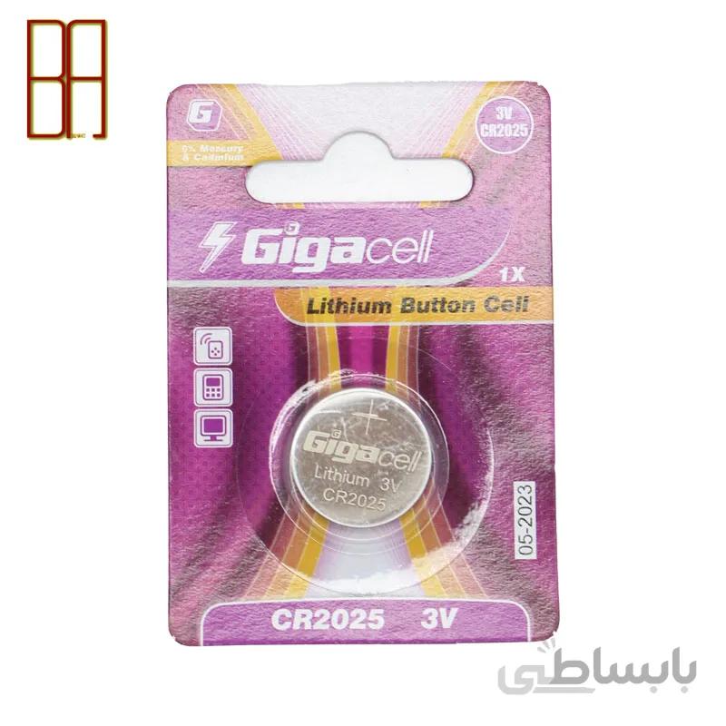 باتری-باطری سکه‌ ای لیتیومی گیگاسل مدل CR2025 بسته تکی