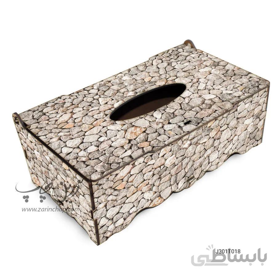 جعبه دستمال کاغذی MDF با طرح مدل J301T018