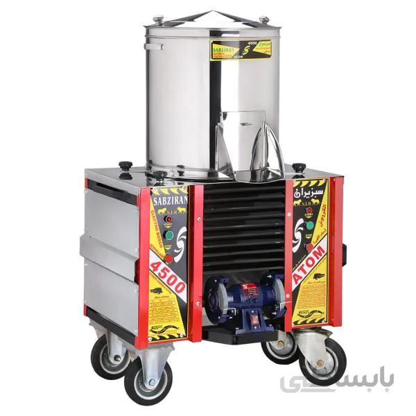 سبزی خردکن صنعتی سبزیران مدل 4500 اتم ا Sabziran 4500 Atom Industrial Vegetable Cutter