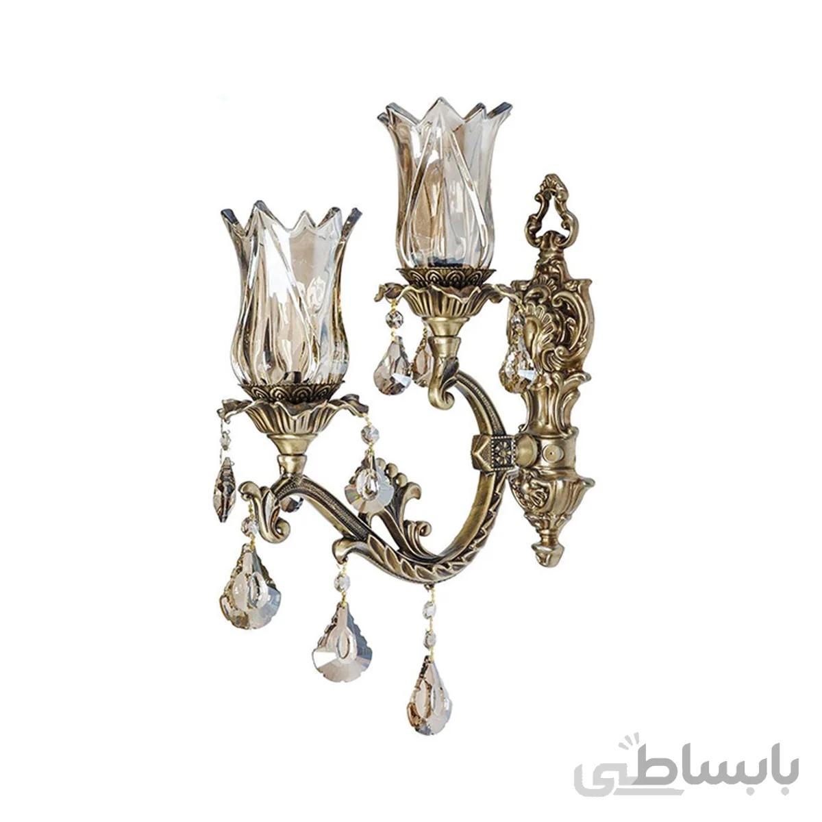 چراغ دیواری ۲ شعله چشمه نور کد M3581/1-1W-A