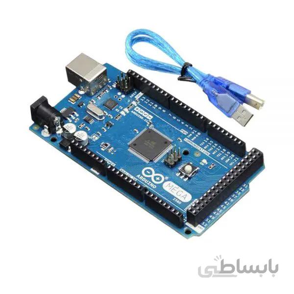 برد آردوينو مگا 2560 به همراه کابل یو اس پی / Arduino ATmega 2560 R3