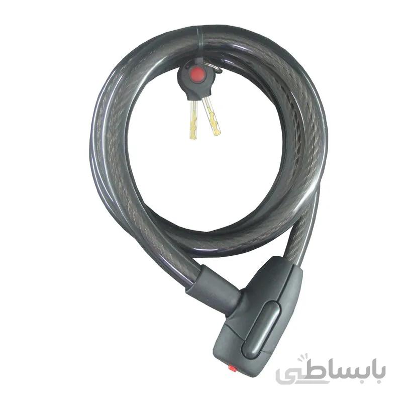 قفل موتور سیکلت کابلی دبلیو استاندارد مدل WOLF