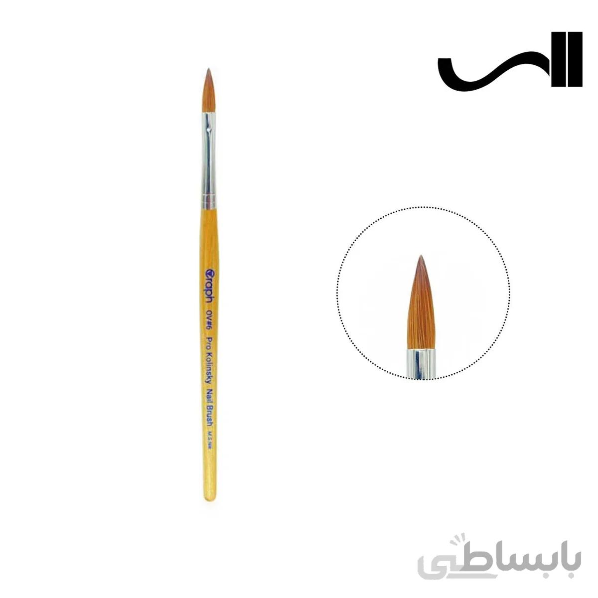 قلم موي کاشت ناخن اشکي گراف سايز 6