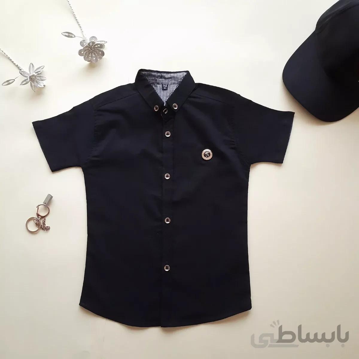 پیراهن پسرانه آستین کوتاه مشکی محرم