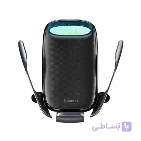 هولدر موبایل و شارژر وایرلس بیسوس مدل Baseus Milky Way Electric Bracket Wireless Charger 15W