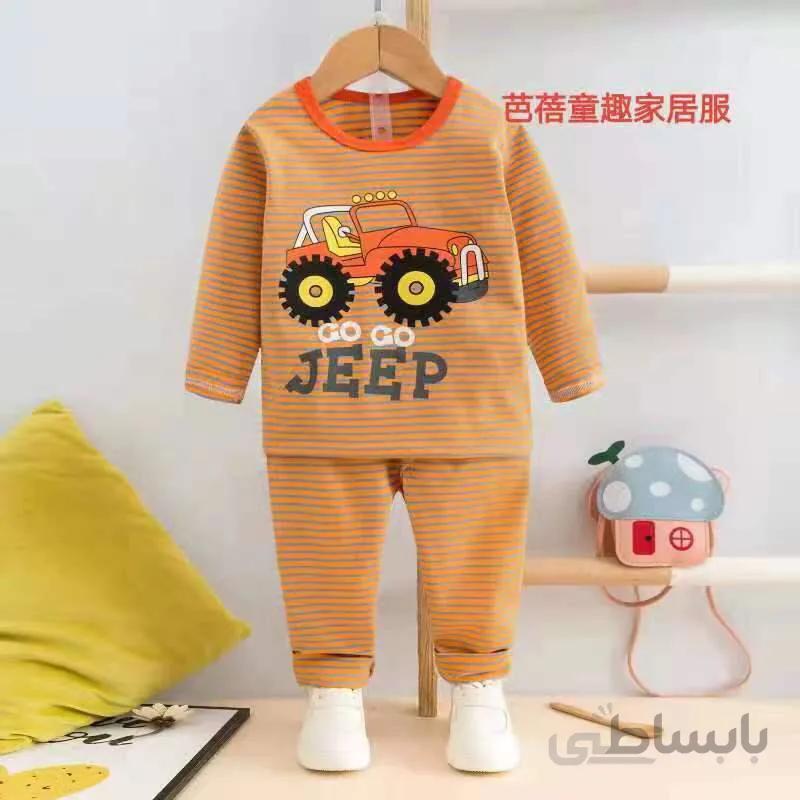 بلوز شلوار راحتی بچه گانه طرح آفرود