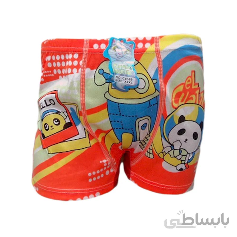 شورت استرج پادار پسرانه طرح پاندا