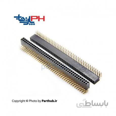 پین هدر مادگی 2x40 نود درجه 2.54mm