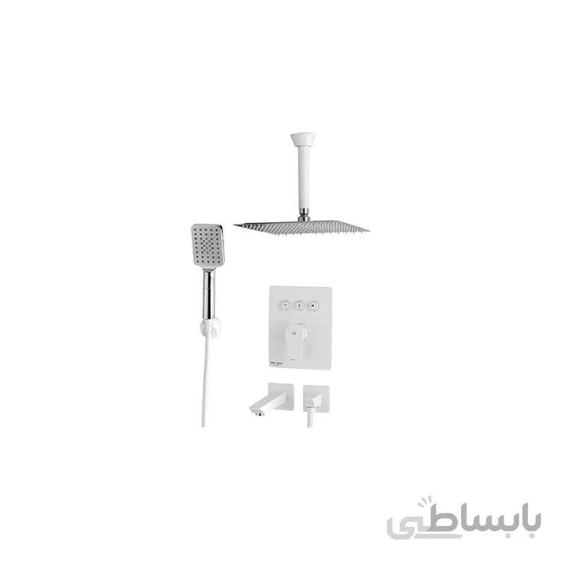 دوش توکار kwc مدل ورونا تیپ 4 سفید